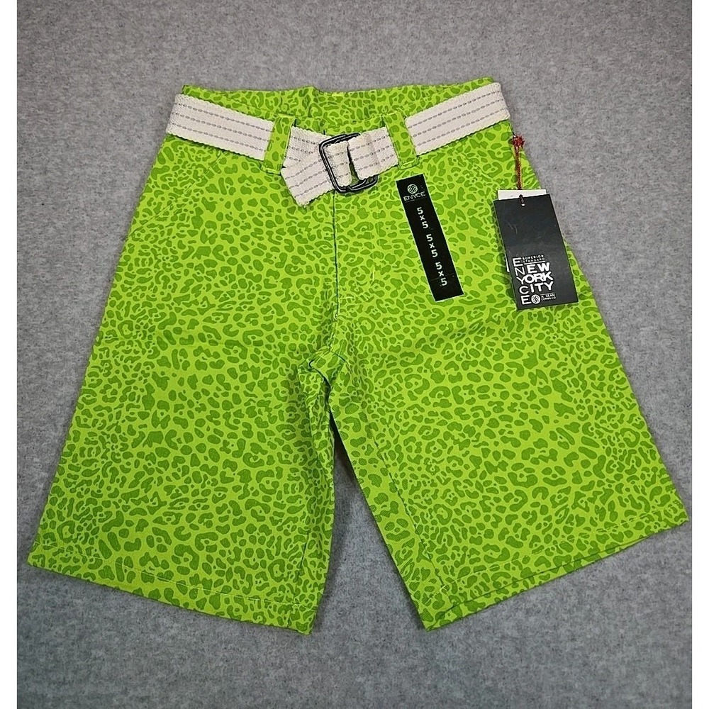 Enyce Shorts Boys Size‎ 5 Printed with Adjustable Belt NWT